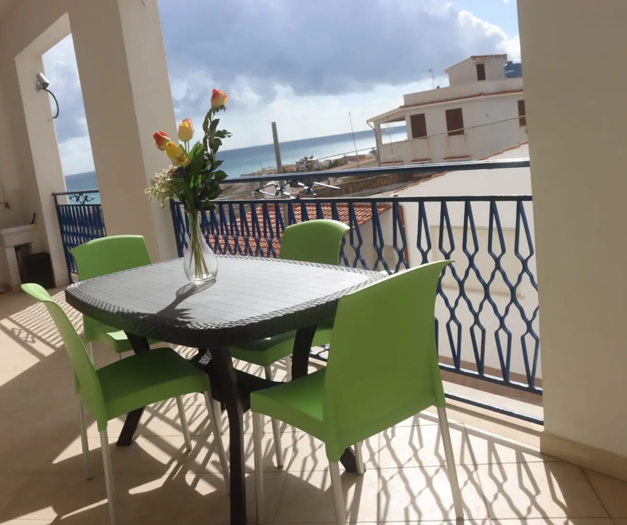 La terrazza dell'appartamento Acropoli